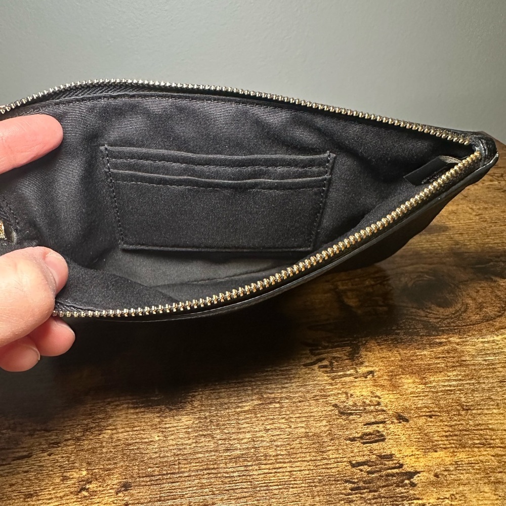 Coach Black Leather Wristlet - Picture 6 of 8